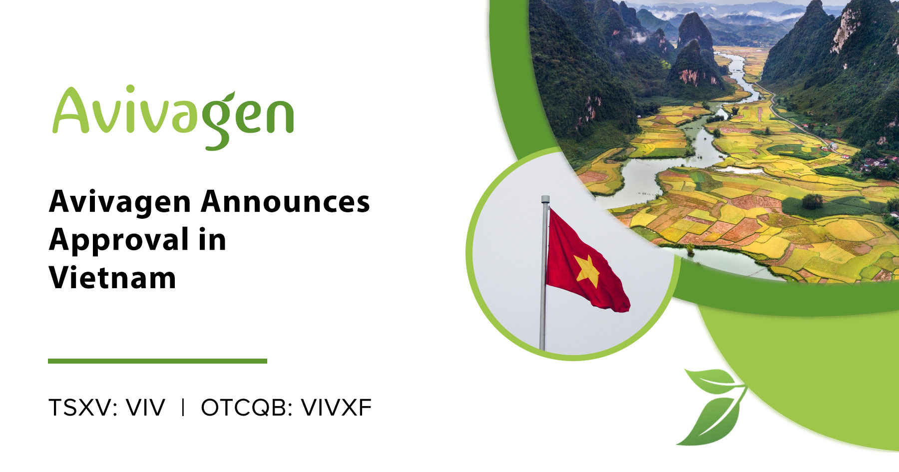 Avivagen announces approval in Vietnam